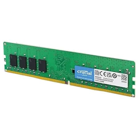 Crucial RAM 8GB DDR4 3200MHz CL22 (or 2933MHz or 2666MHz) 